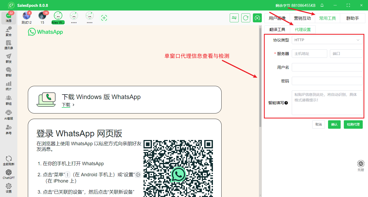 客户端 IP 代理配置界面 3